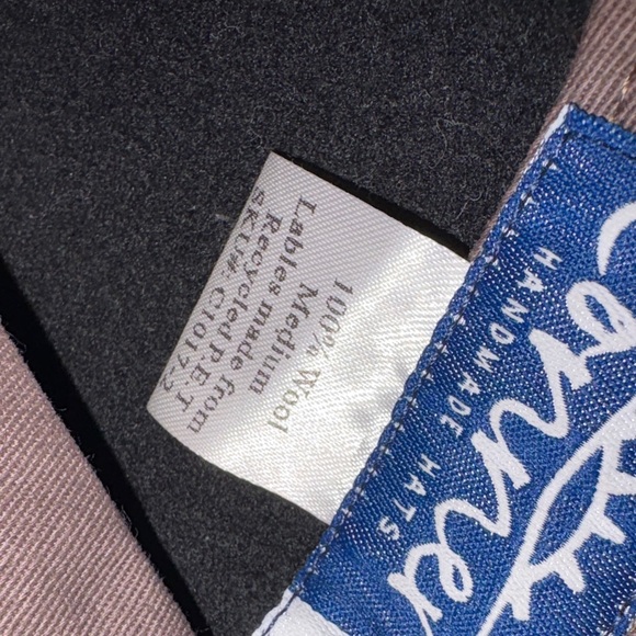 🐑🇦🇺NEW Conner Hats Black Handmade Australia 100% Wool Outback Hat Brown Band $95 - Picture 5 of 10